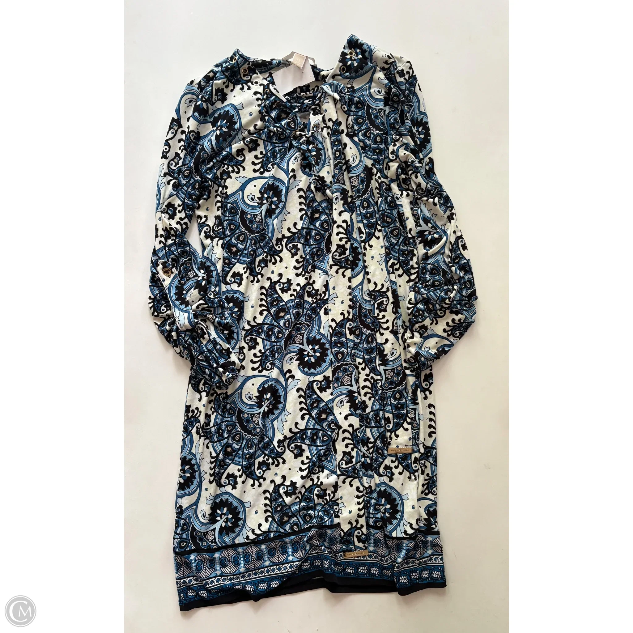 Dress Casual Midi By Michael By Michael Kors In Blue, Size: Xs - Image 1