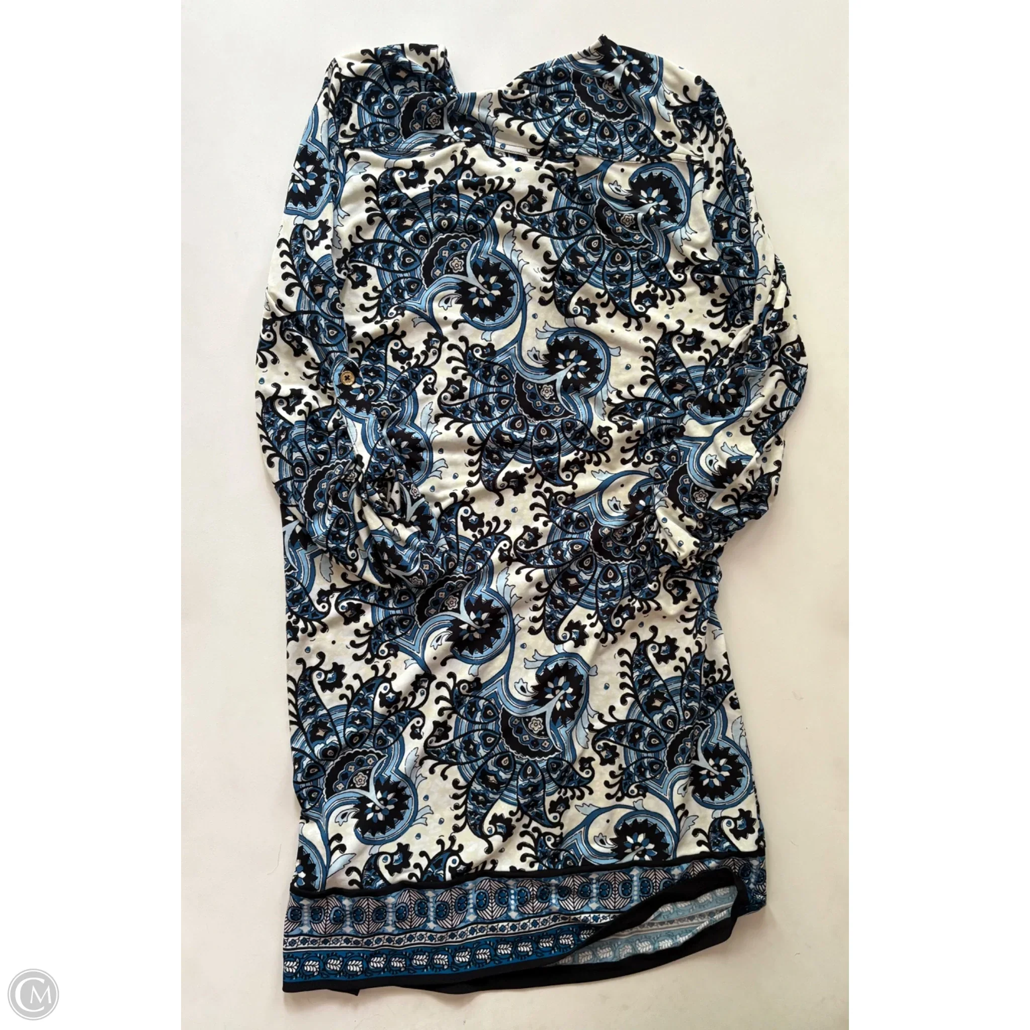 Dress Casual Midi By Michael By Michael Kors In Blue, Size: Xs - Image 2