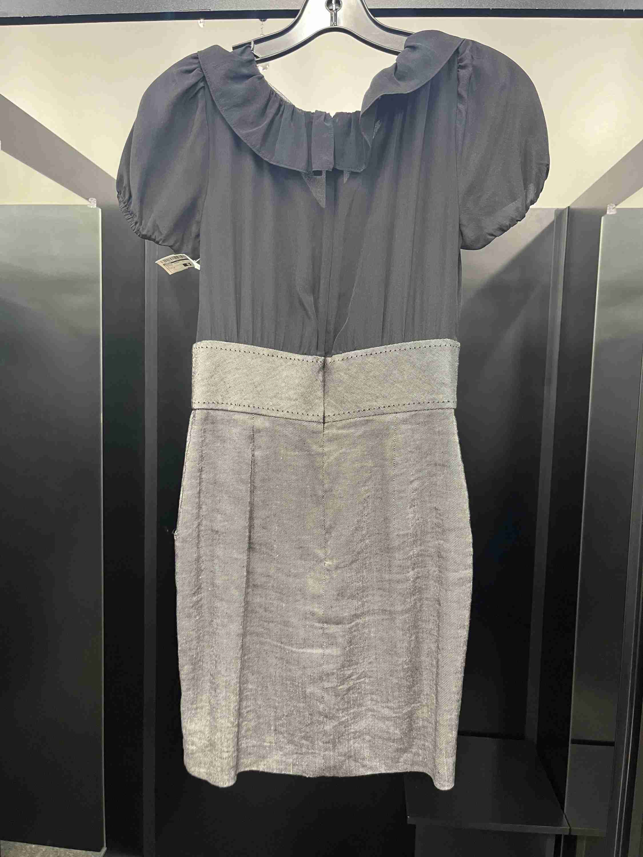 Black Dress Short Short Sleeve Bebe, Size 4 - Image 2
