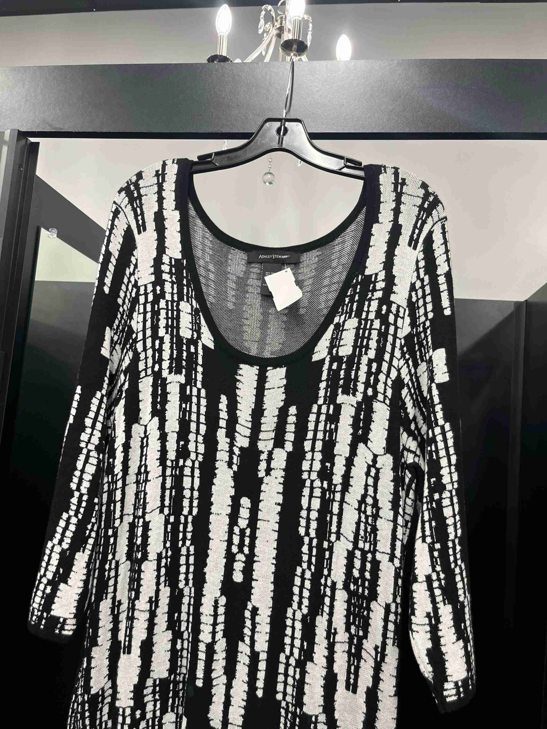 Black Dress Sweater Ashley Stewart, Size 18 - Image 3