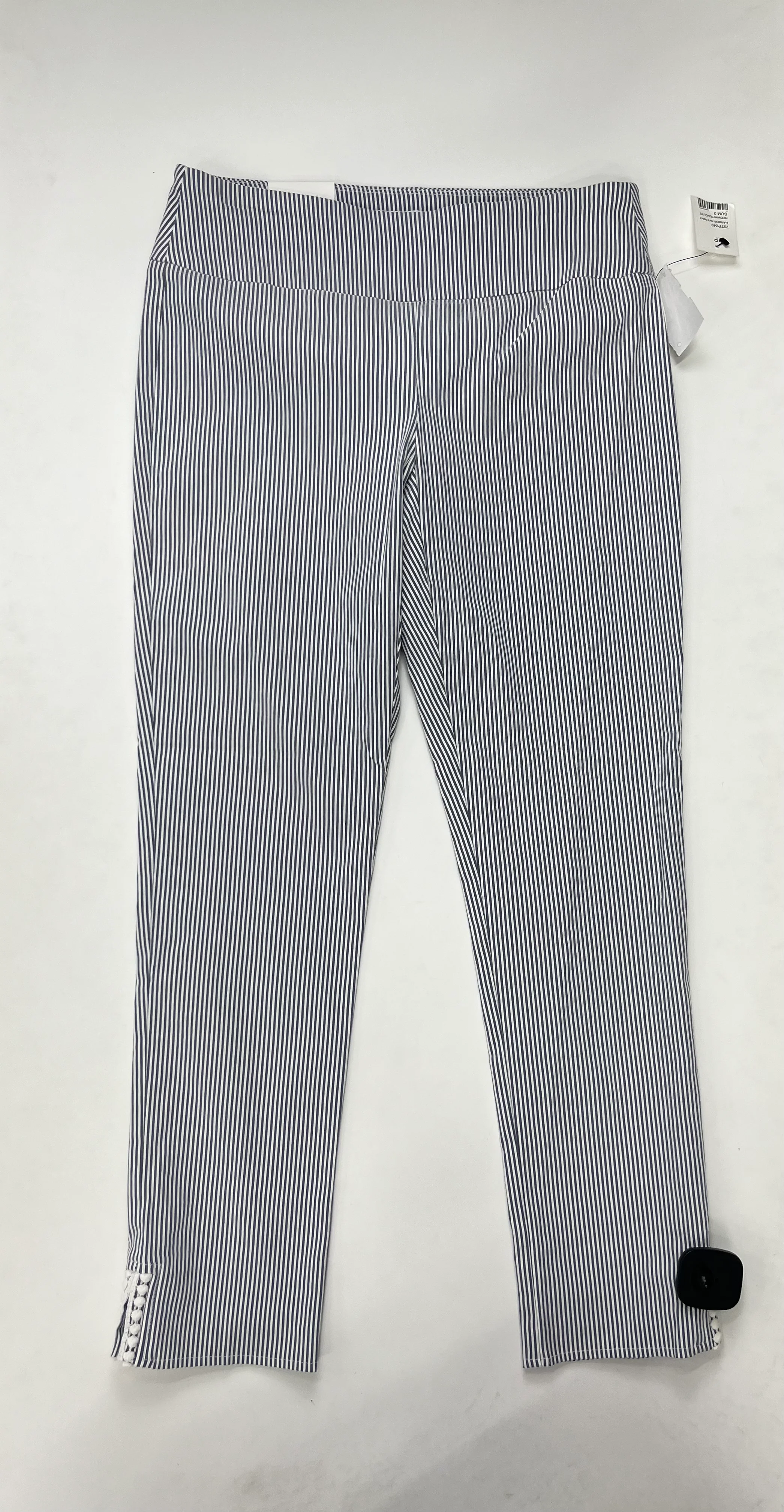 Pinstripe Pants Ankle Crown And Ivy, Size 2 - Image 1