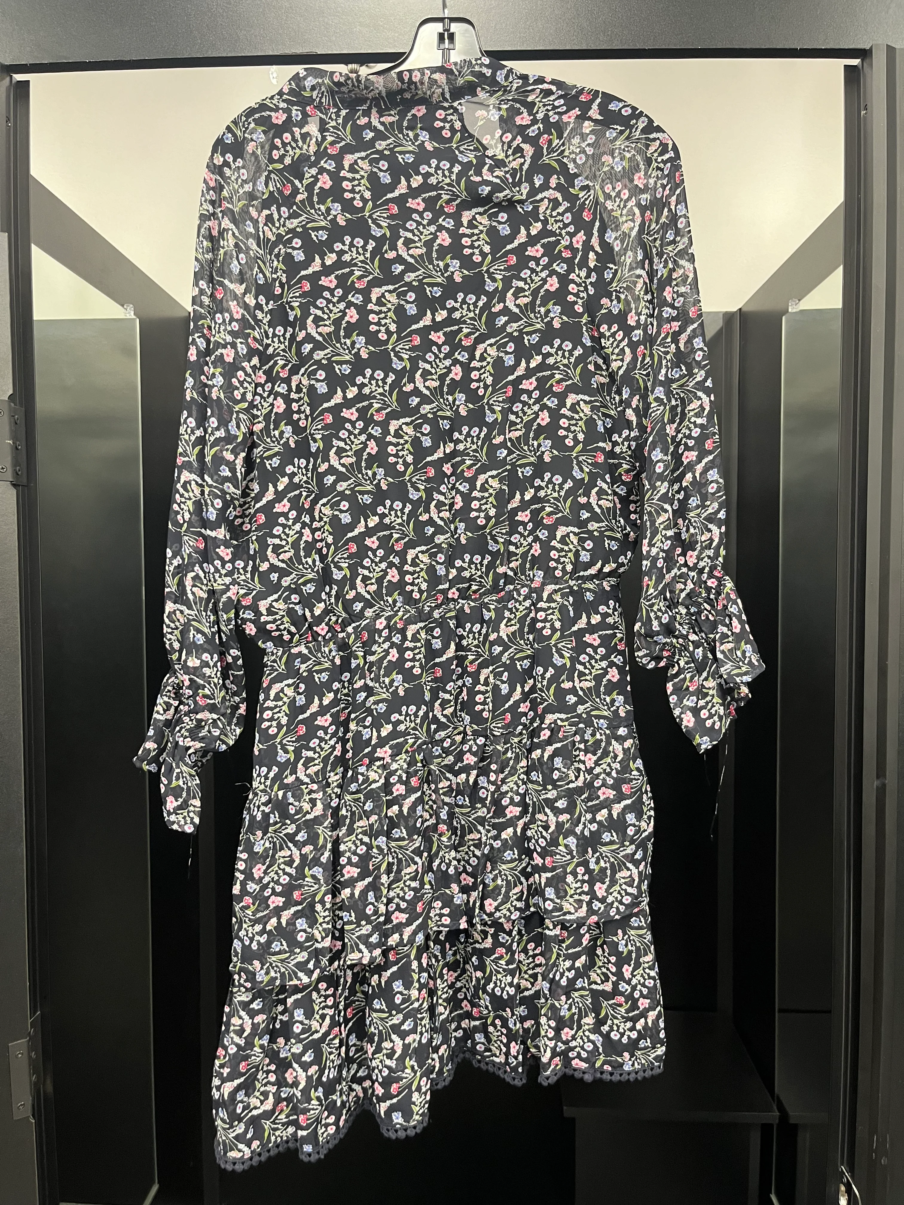 Floral Dress Casual Midi Hagel, Size S - Image 2
