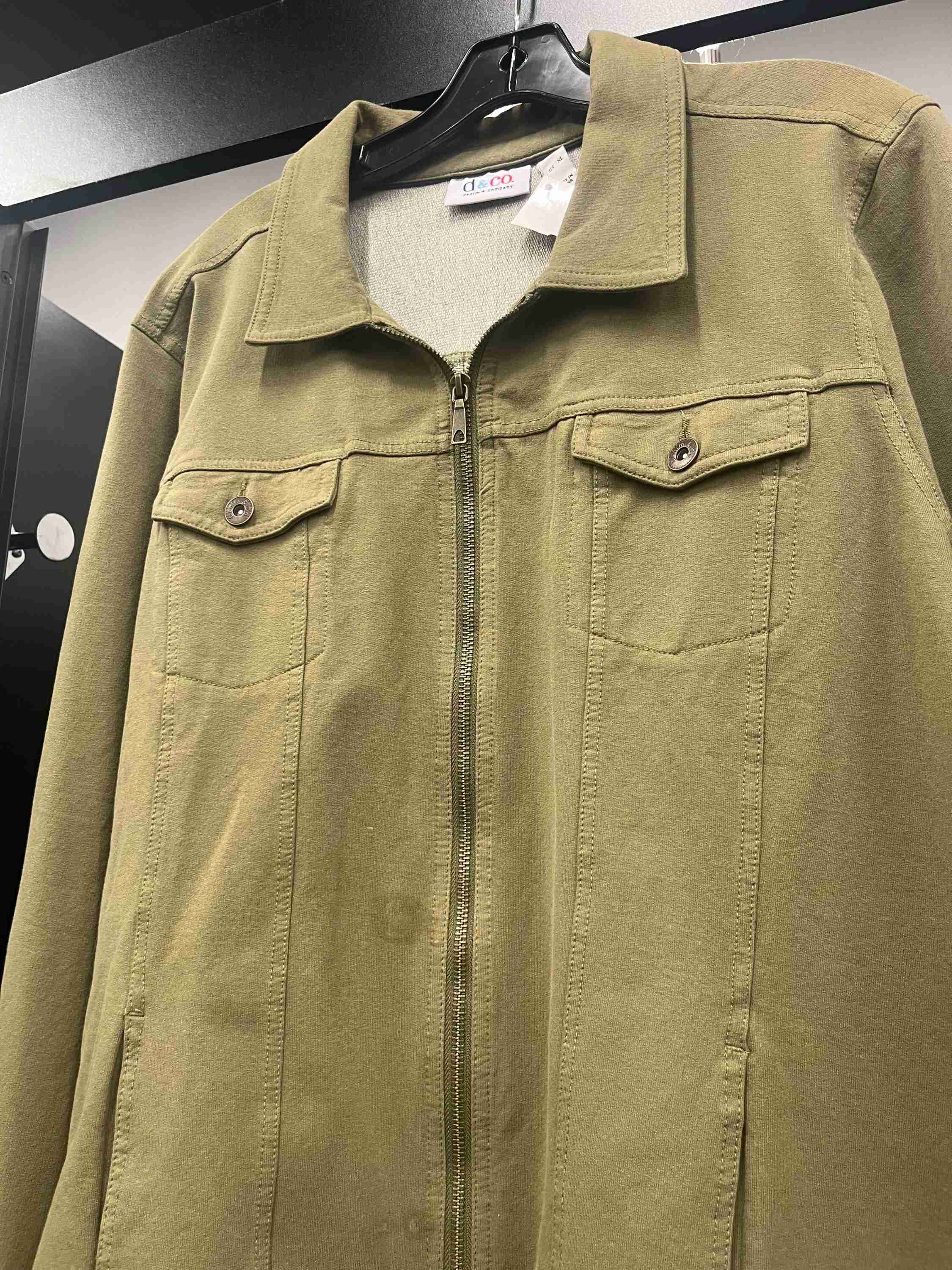 Olive Jacket Other Denim And Company, Size Xl - Image 3