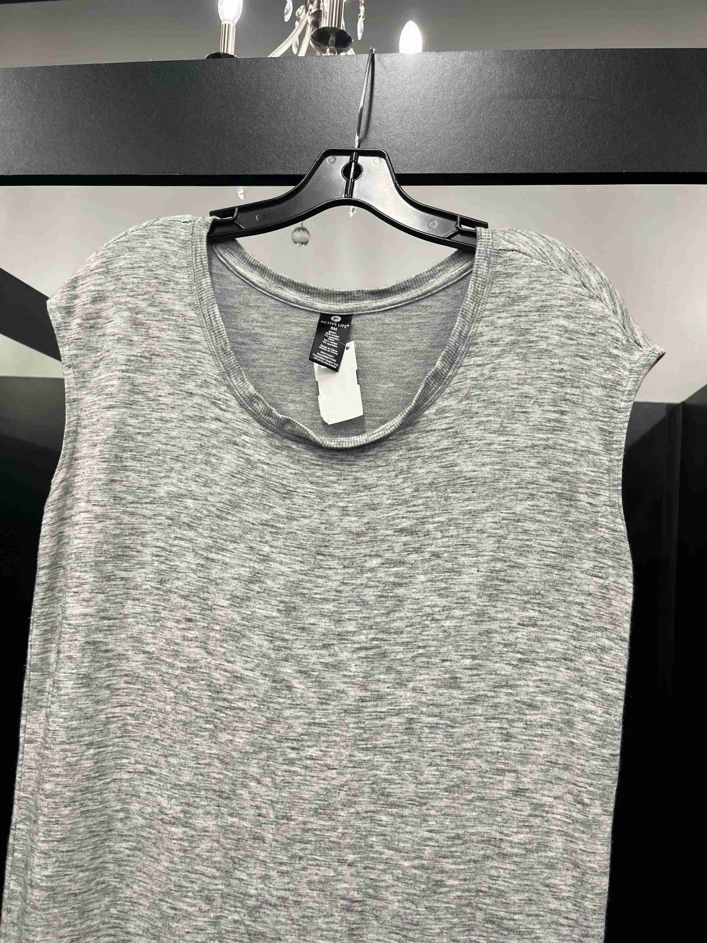 Grey Top Short Sleeve Active Life, Size S - Image 3