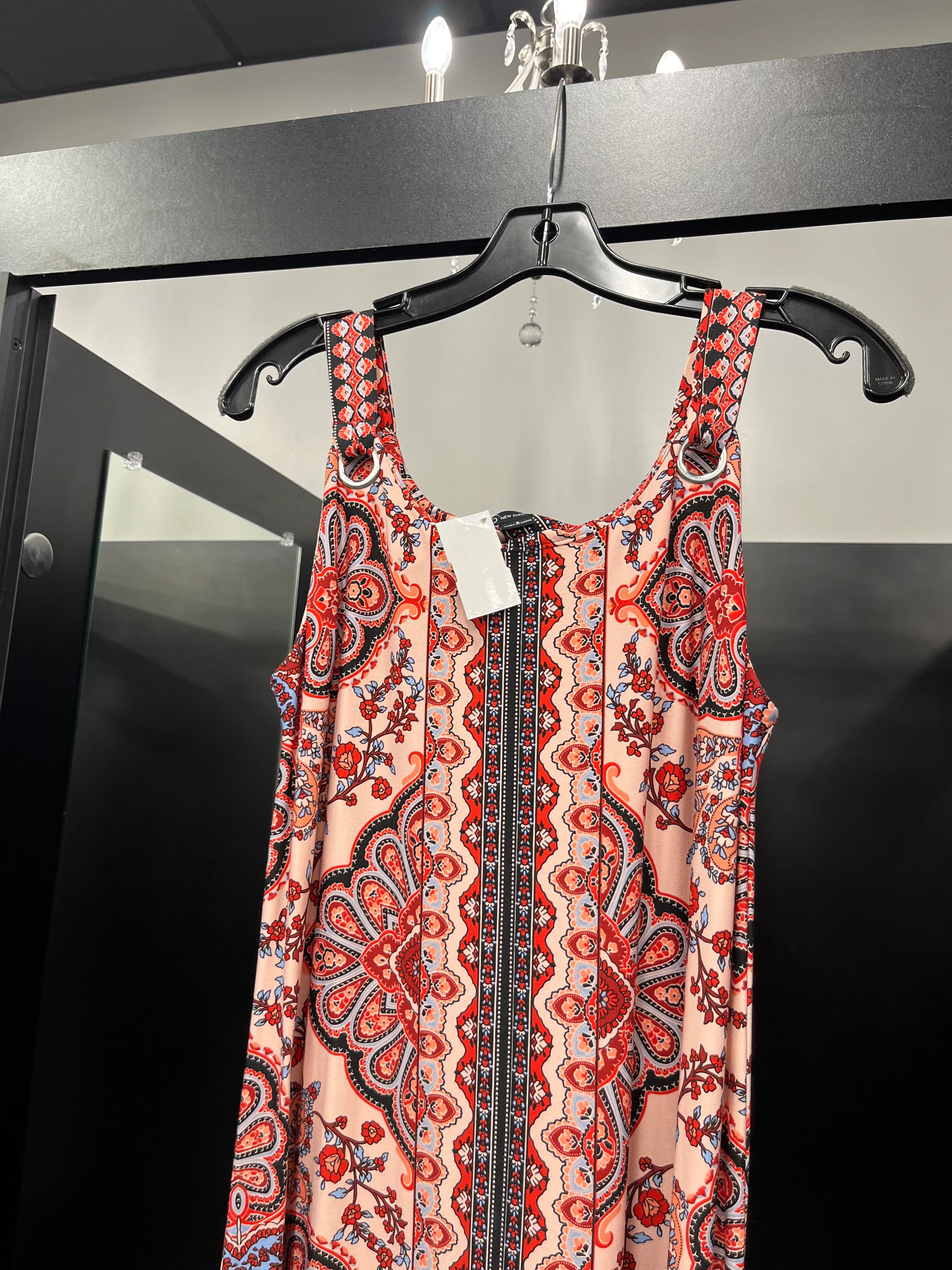 Red Dress Casual Maxi New Directions, Size S - Image 3
