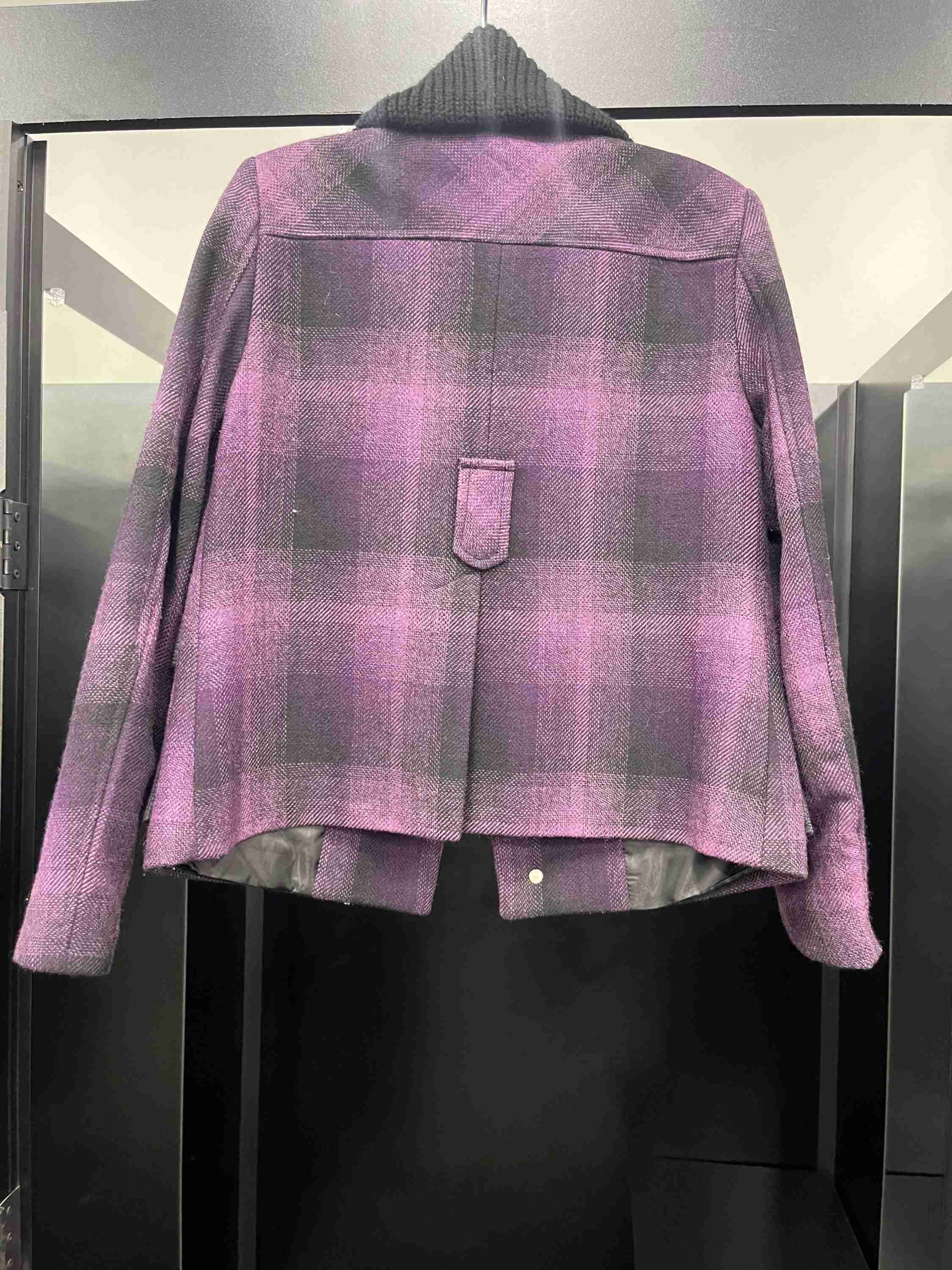 Purple Jacket Faux Fur & Sherpa Route 66, Size S - Image 2