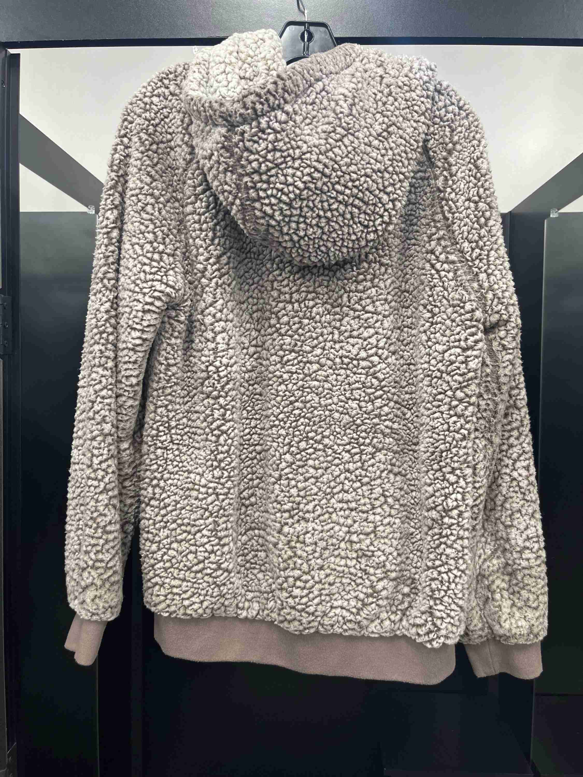 Brown Jacket Faux Fur & Sherpa Thread And Supply, Size L - Image 2