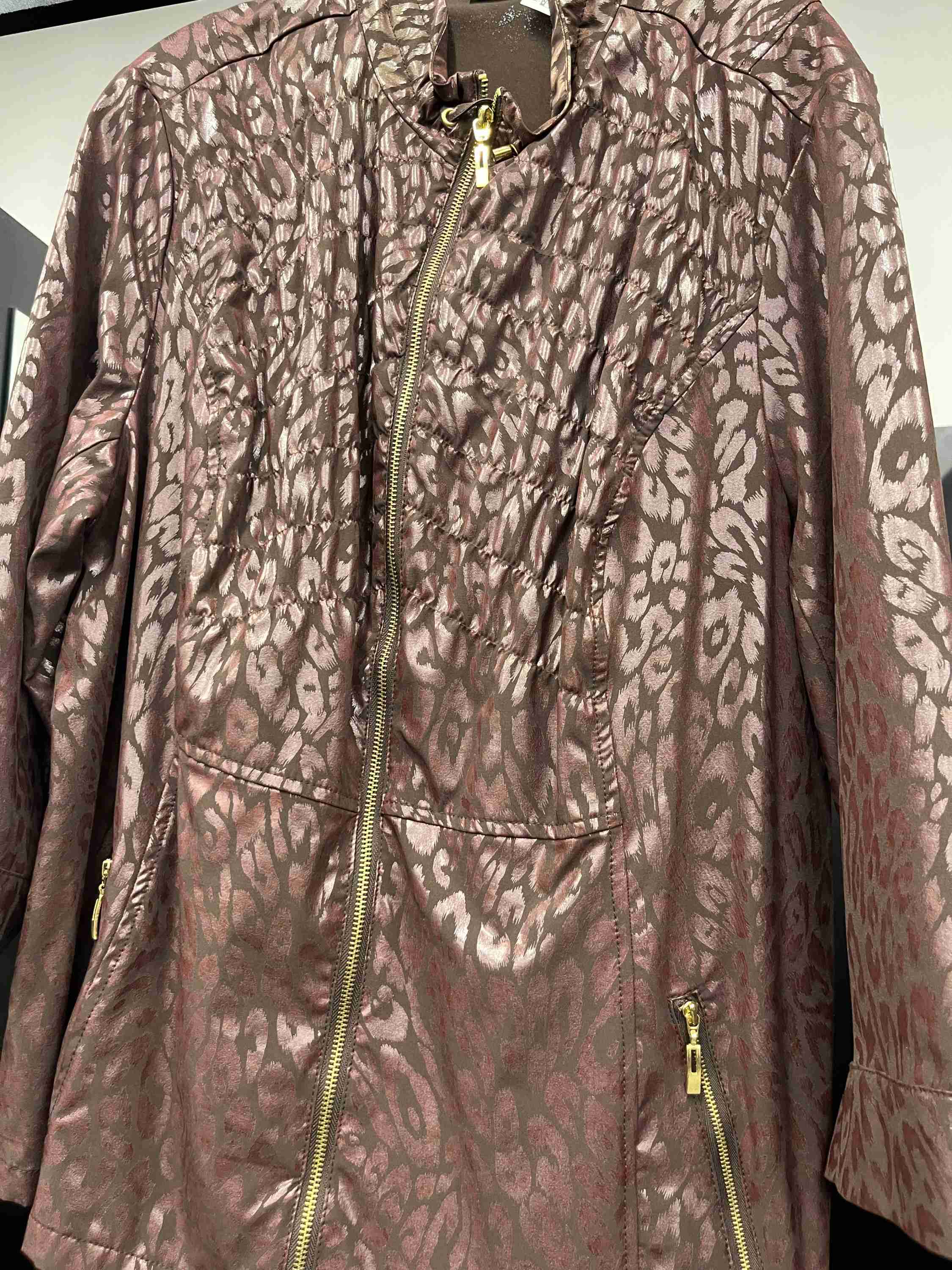 Animal Print Jacket Other Zenergy By Chicos, Size 4 - Image 3