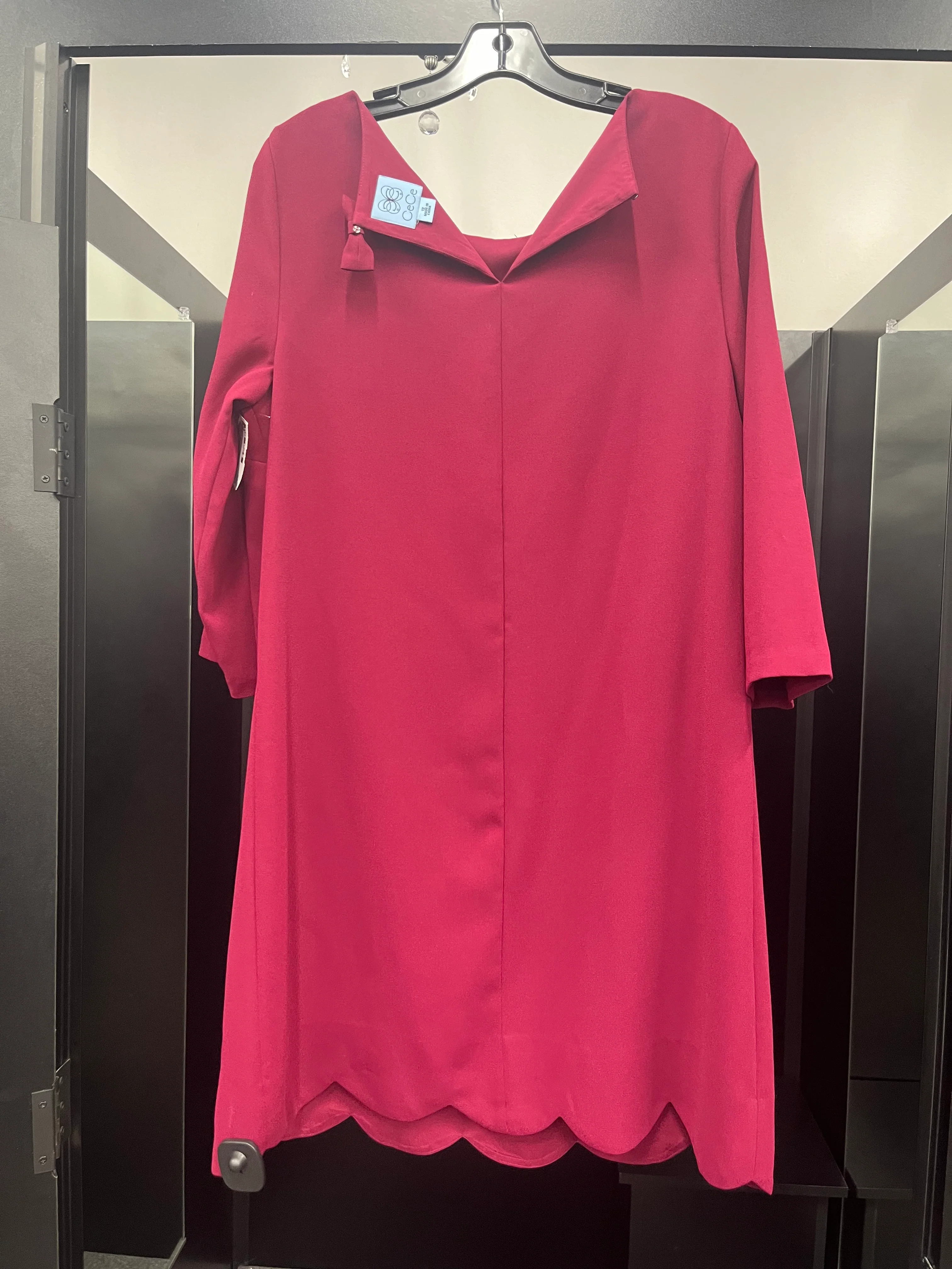 Dress Work By Cece In Maroon, Size: L - Image 2