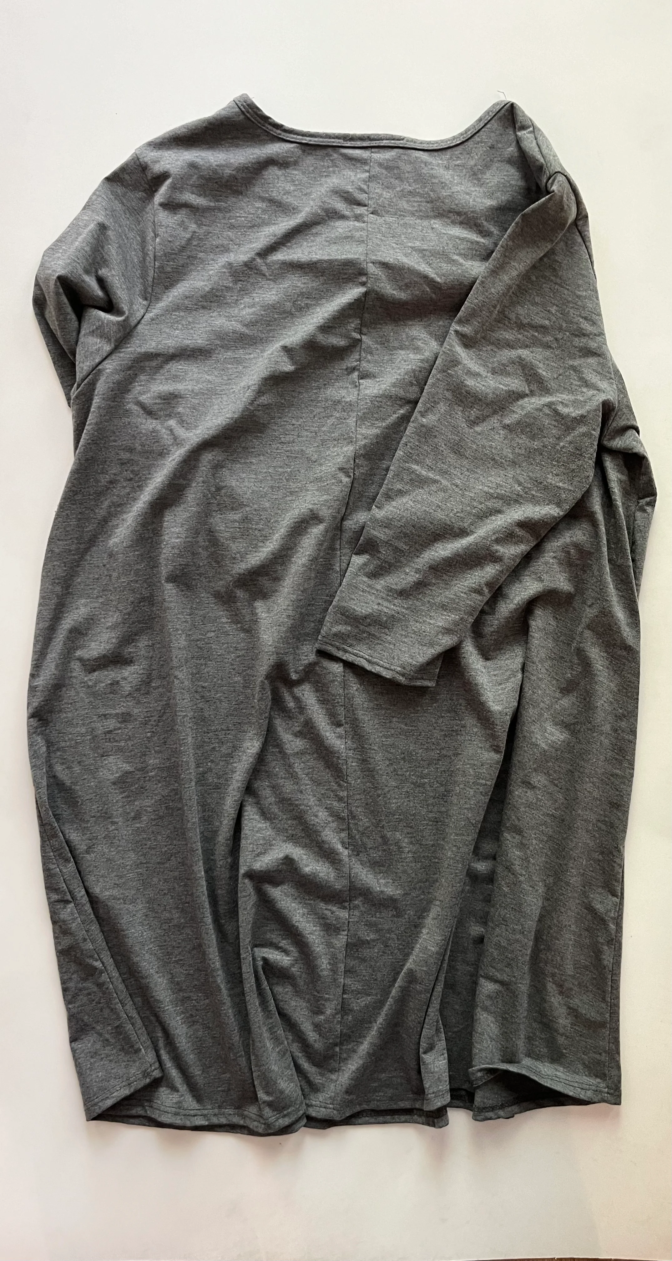 Grey Dress Casual Midi Clothes Mentor, Size 2x - Image 2