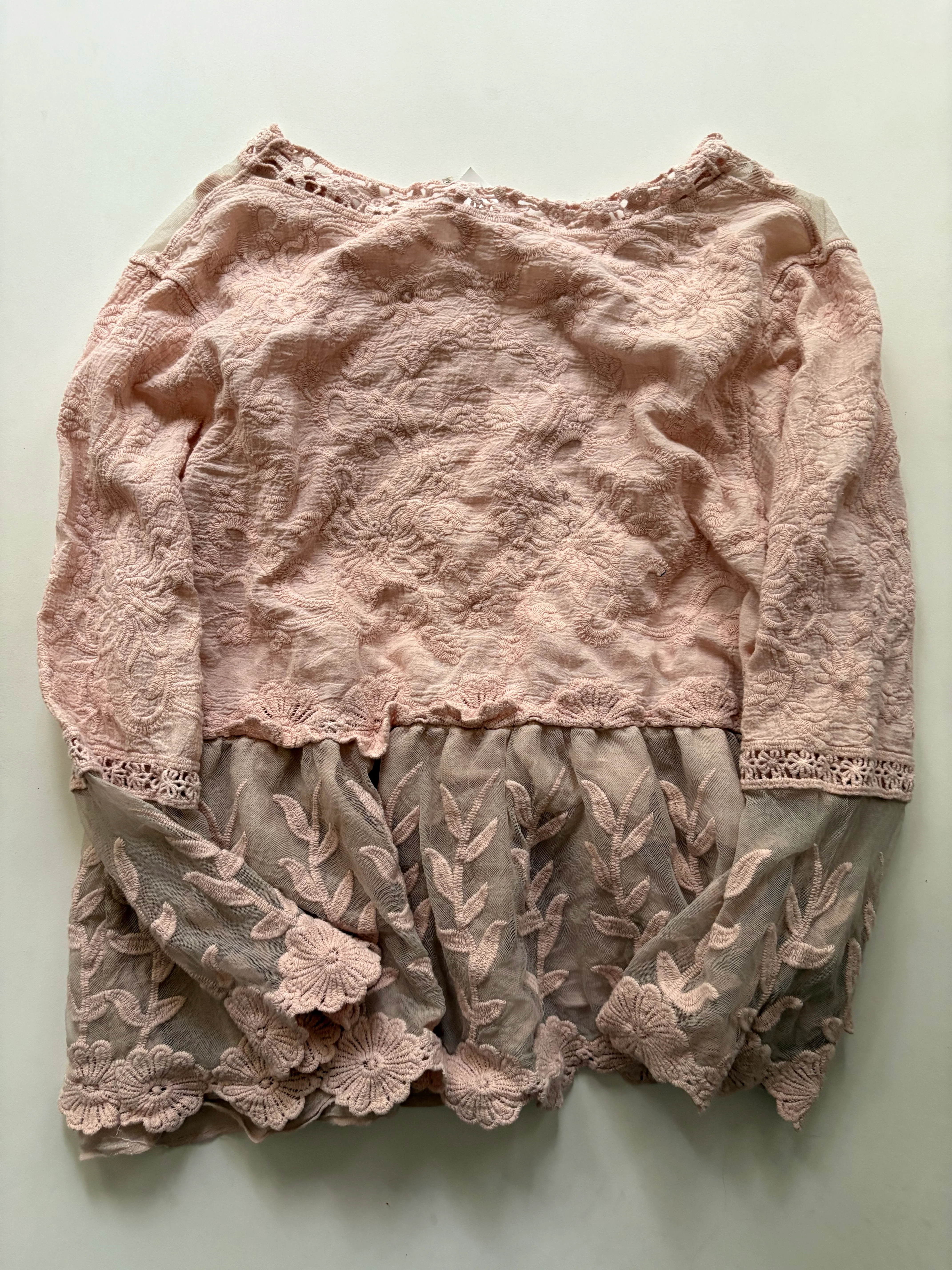 Blouse Long Sleeve By Entro In Pink, Size: M - Image 2