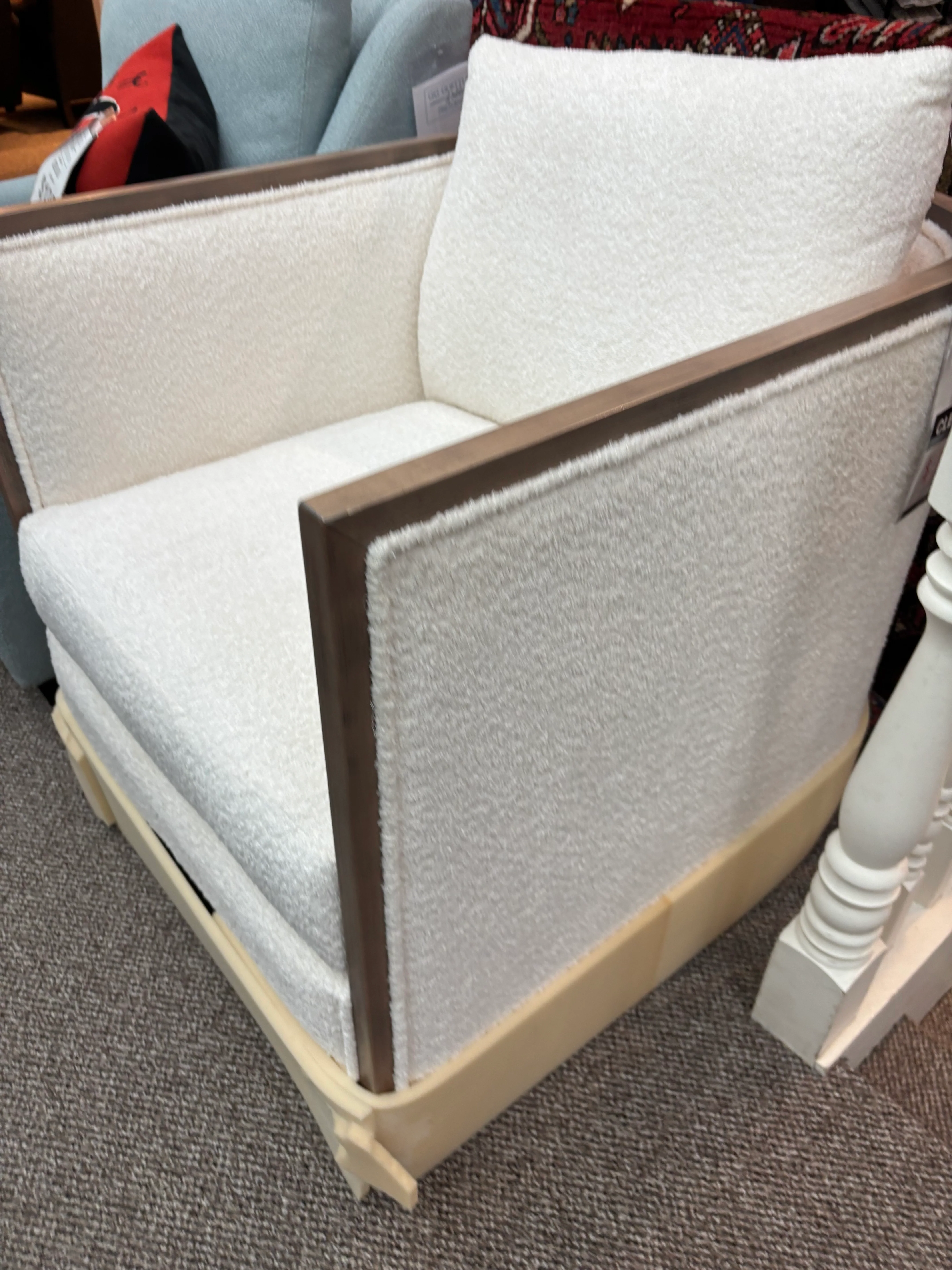 Curated 6310-03 Chair Popcorn Ivory / Finish: Antique Grey - Image 2