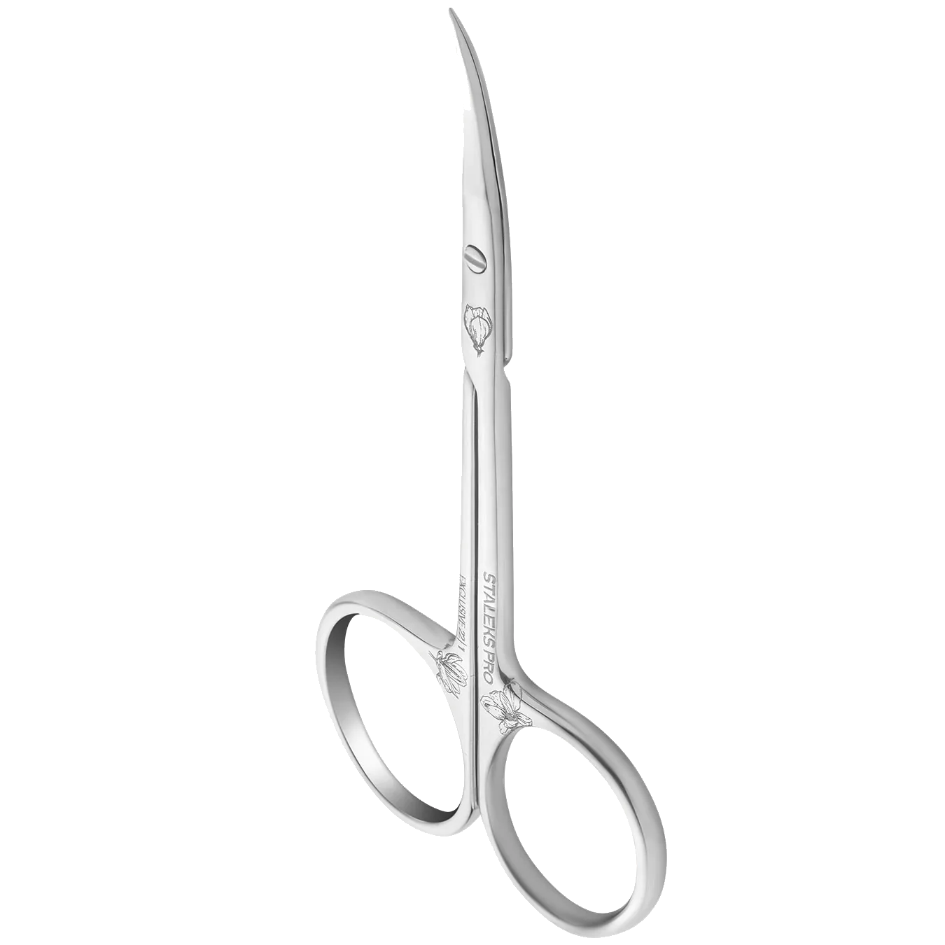 STALEKS PRO EXCLUSIVE 22 TYPE 1 PROFESSIONAL CUTICLE SCISSORS ELONGATED HANDLES MAGNOLIA SX-22/1M- STALEKS™ - Image 2