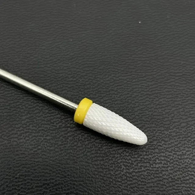 CERAMIC NAIL BIT FOR REMOVAL (Corn) YELLOW #200, 1 PCS - Image 1