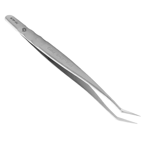 STALEKS PRO EXPERT 41 TYPE 9 PROFESSIONAL EYELASH TWEEZERS L-SHAPED TE-41/9 - STALEKS™ - Image 2