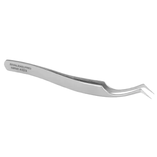 STALEKS PRO EXPERT 41 TYPE 2 PROFESSIONAL EYELASH TWEEZERS CURVED TE-41/2 - STALEKS™ - Image 2