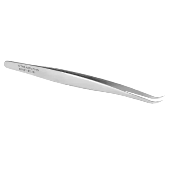 STALEKS PRO EXPERT 41 TYPE 3 EYELASH TWEEZERS CURVED TE-41/3 - STALEKS™ - Image 2