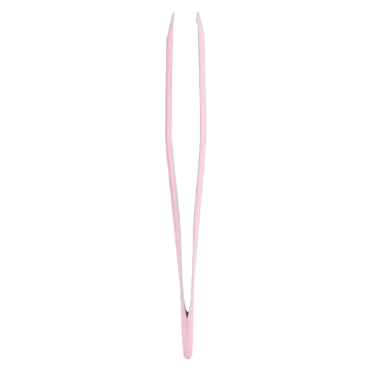 STALEKS BEAUTY & CARE 11 TYPE 3 EYEBROW TWEEZERS WIDE SLANT PINK TBC-11/3 - STALEKS™ - Image 2