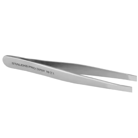 STALEKS PRO EXPERT 10 TYPE 1 EYEBROW TWEEZERS WIDE STRAIGHT EDGE TE-10/1- STALEKS™ - Image 2