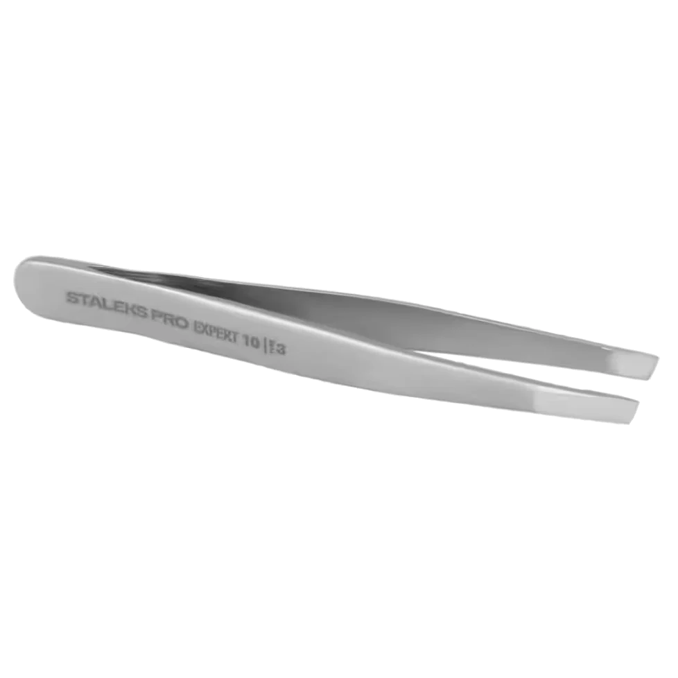 STALEKS PRO EXPERT 10 TYPE 3 EYEBROW TWEEZERS WIDE SLANT TE-10/3 - STALEKS™ - Image 2