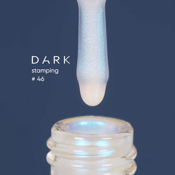 DARK Stamping Polish  Blue Chameleon #46, 10ml - Image 2