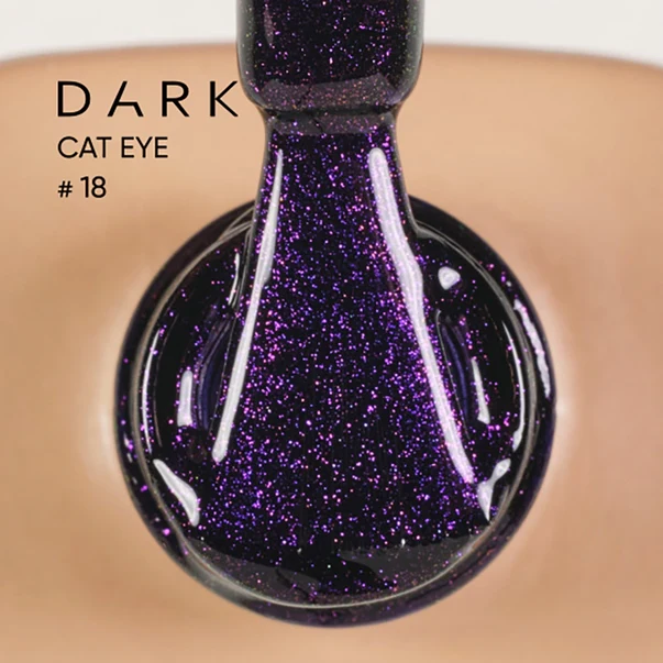 DARK gel polish Cat Eye #18, 6ml - Image 3