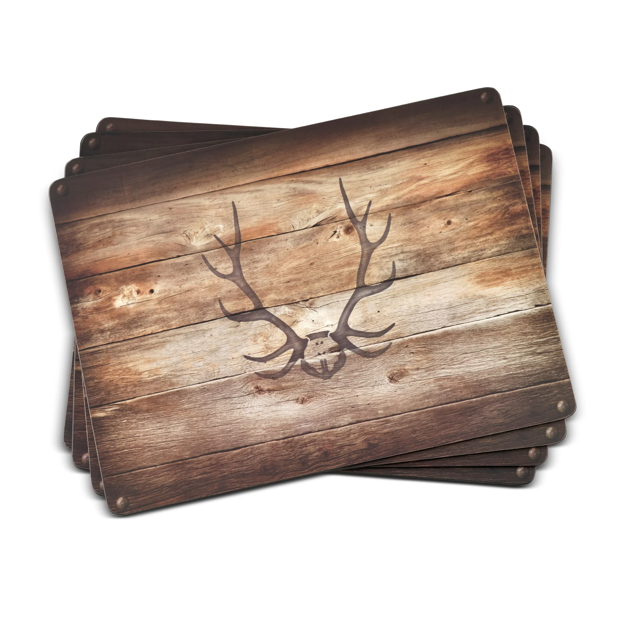 Cork Placemats Set, Lodge - Image 1