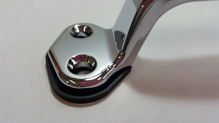 Steel Grab Handle, 8 1/4" L- Polished Chrome, Solid Steel - Image 2