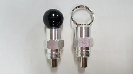 Spring-Loaded Pull Action Pin Latches