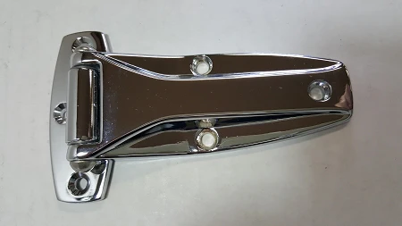 Strap Hinge, 5 3/8",  With Chrome Finish & Universal Pin - Image 1