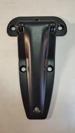 Strap Hinge, 5 3/8" Stainless Steel, BLACK E Coat - Image 1