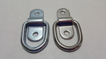 D-Ring, 1/4"  w/ Bracket in Stainless Steel - Image 2