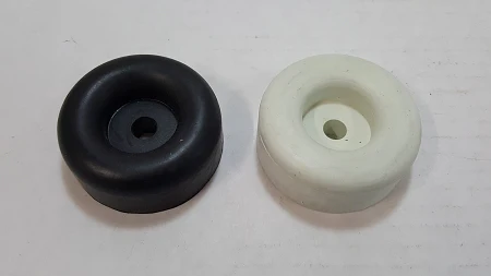LARGE  Round Rubber Door Stop / Ramp Stop in Black or White - Image 1