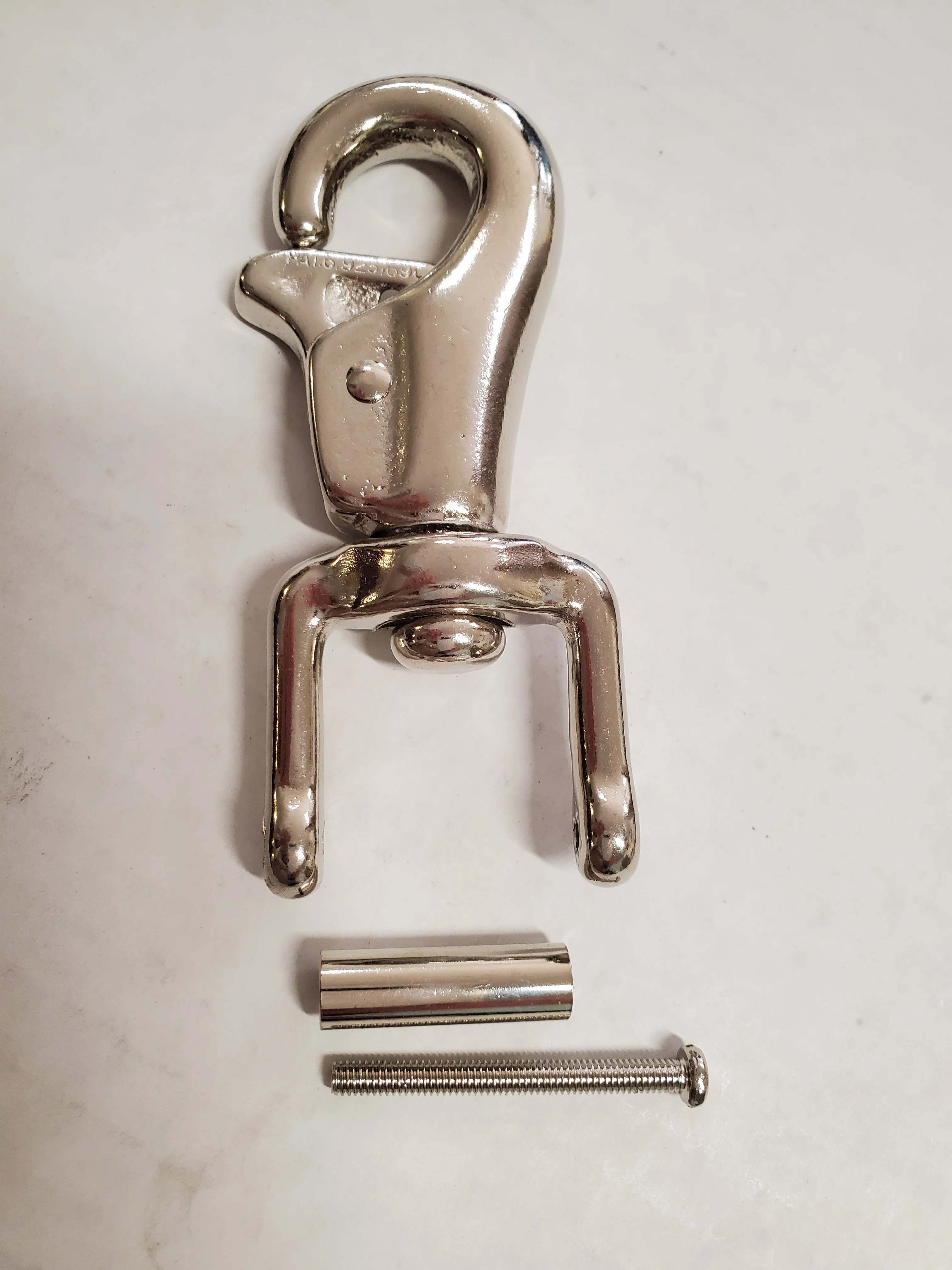 Bull Snap REPLACEMENT with Thumb Hold, 4" in Chrome/Nickel - Image 2