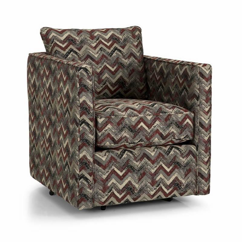 Decor-Rest Furniture Swivel Fabric Accent Chair 2050-SC (Patterns) - Image 1