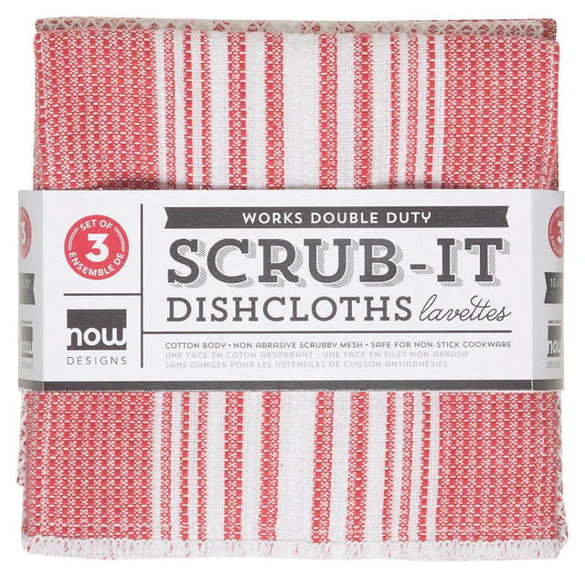 Scrub-it Dishcloths Set – Red