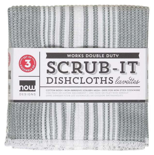 Scrub-it Dishcloths Set – London Grey