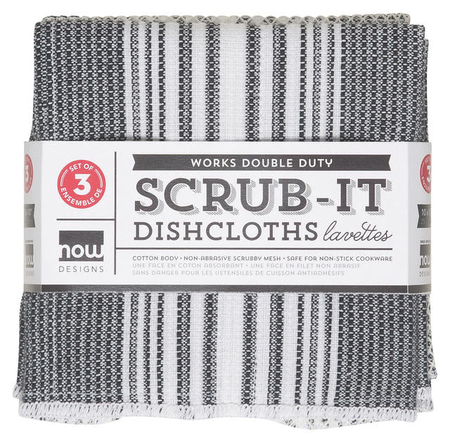 Scrub-it Dishcloths Set - Black - Image 1