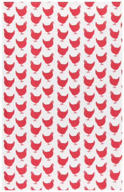 Floursack Dishtowels Set  - Red - Image 2