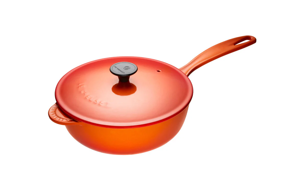 Saucier Pan, Flame Enameled Cast Iron