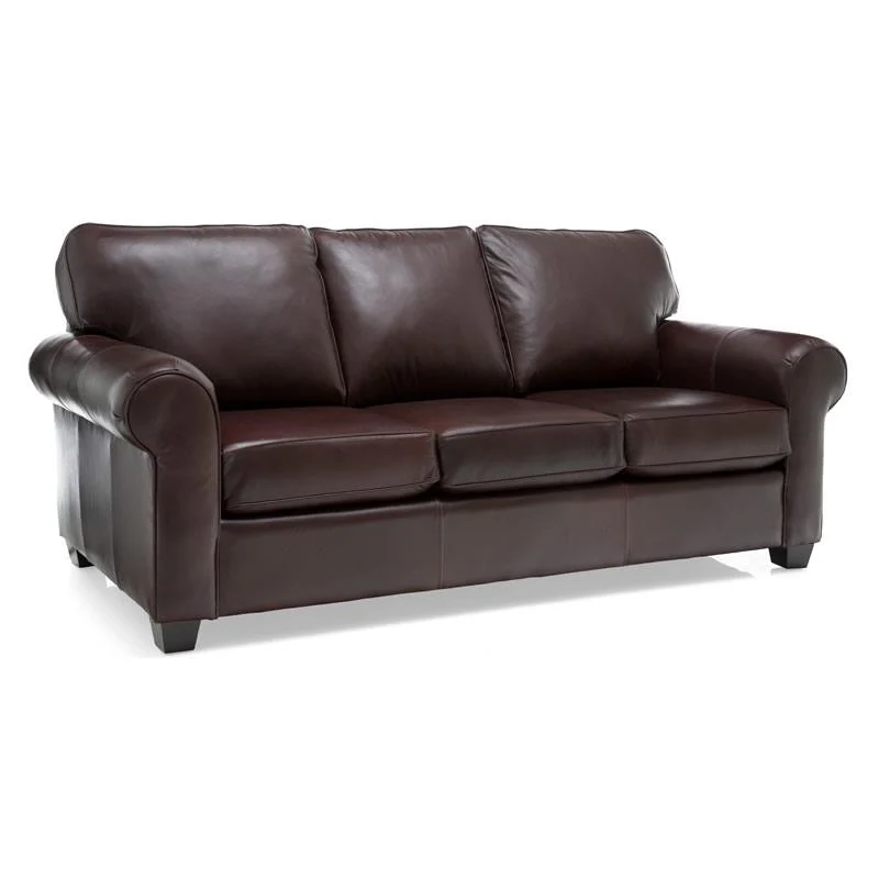 Decor-Rest Furniture Stationary Leather Sofa 3179 Sofa - Image 1