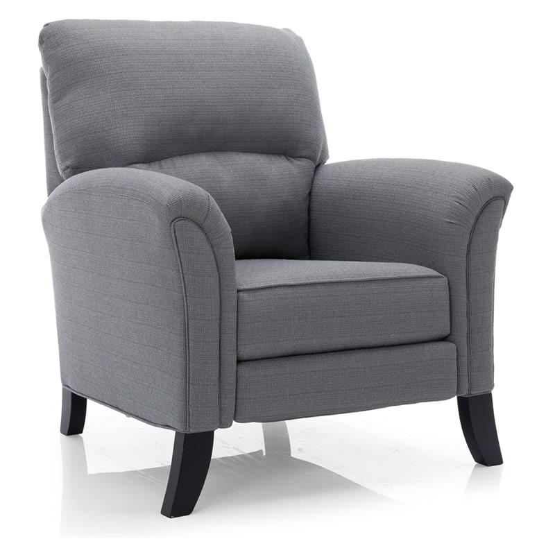 Decor-Rest Furniture Fabric Recliner 2450 Push Back Chair (Grey)