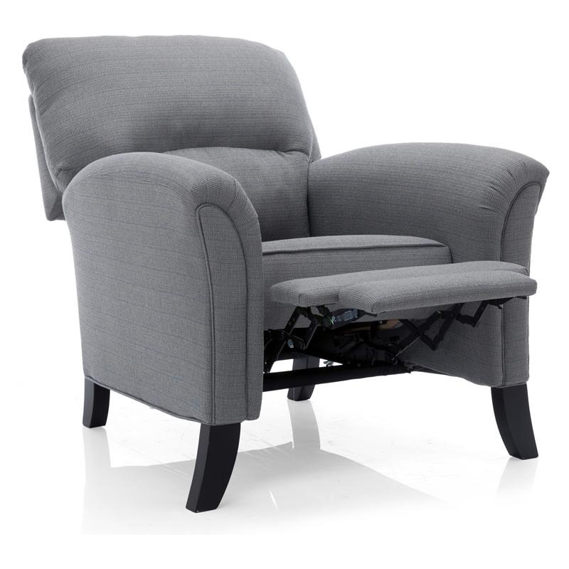 Decor-Rest Furniture Fabric Recliner 2450 Push Back Chair (Grey) - Image 2