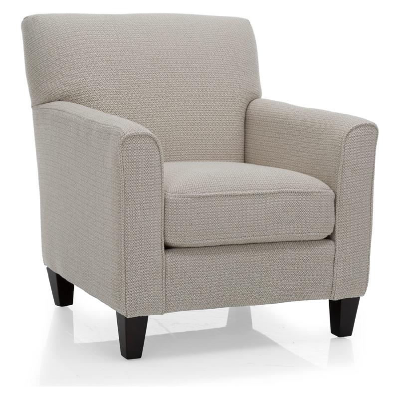 Decor-Rest Furniture Stationary Fabric Accent Chair 2468 (Beige) - Image 1