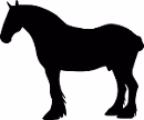 Draft Horse Reflective Decal - Image 1