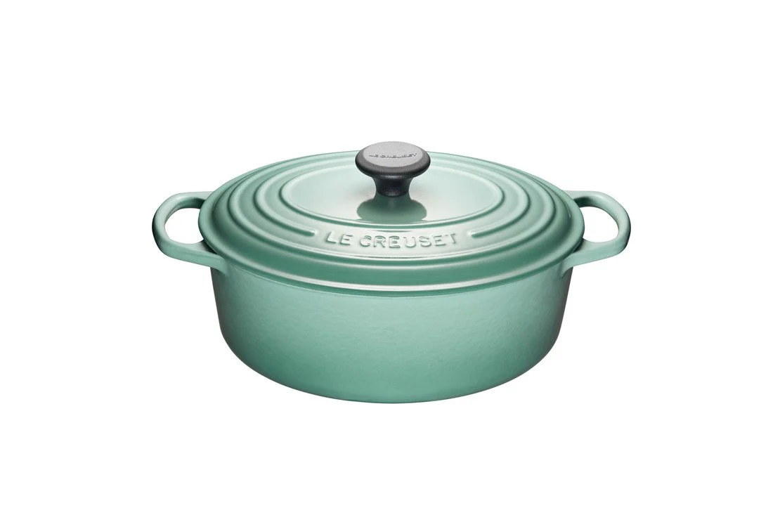 Oval Dutch Ovens, Sage Enameled Cast Iron - Image 1