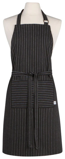 Apron – Pinstripe Black