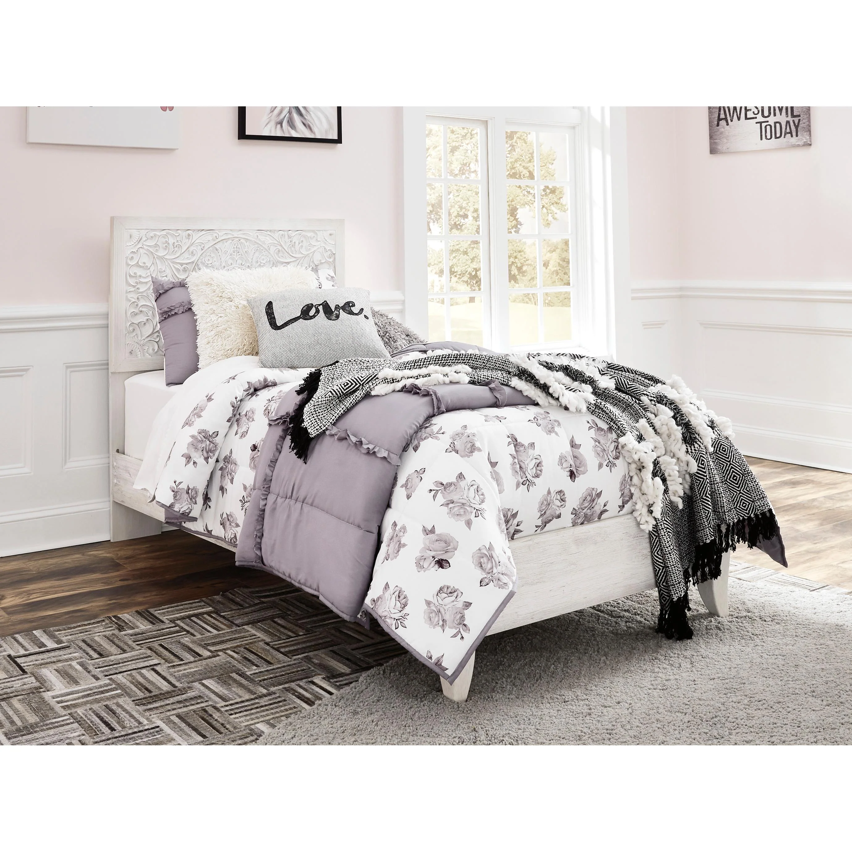 Signature Design by Ashley Paxberry B181B24 5 pc Twin Panel Bedroom Set - Image 2