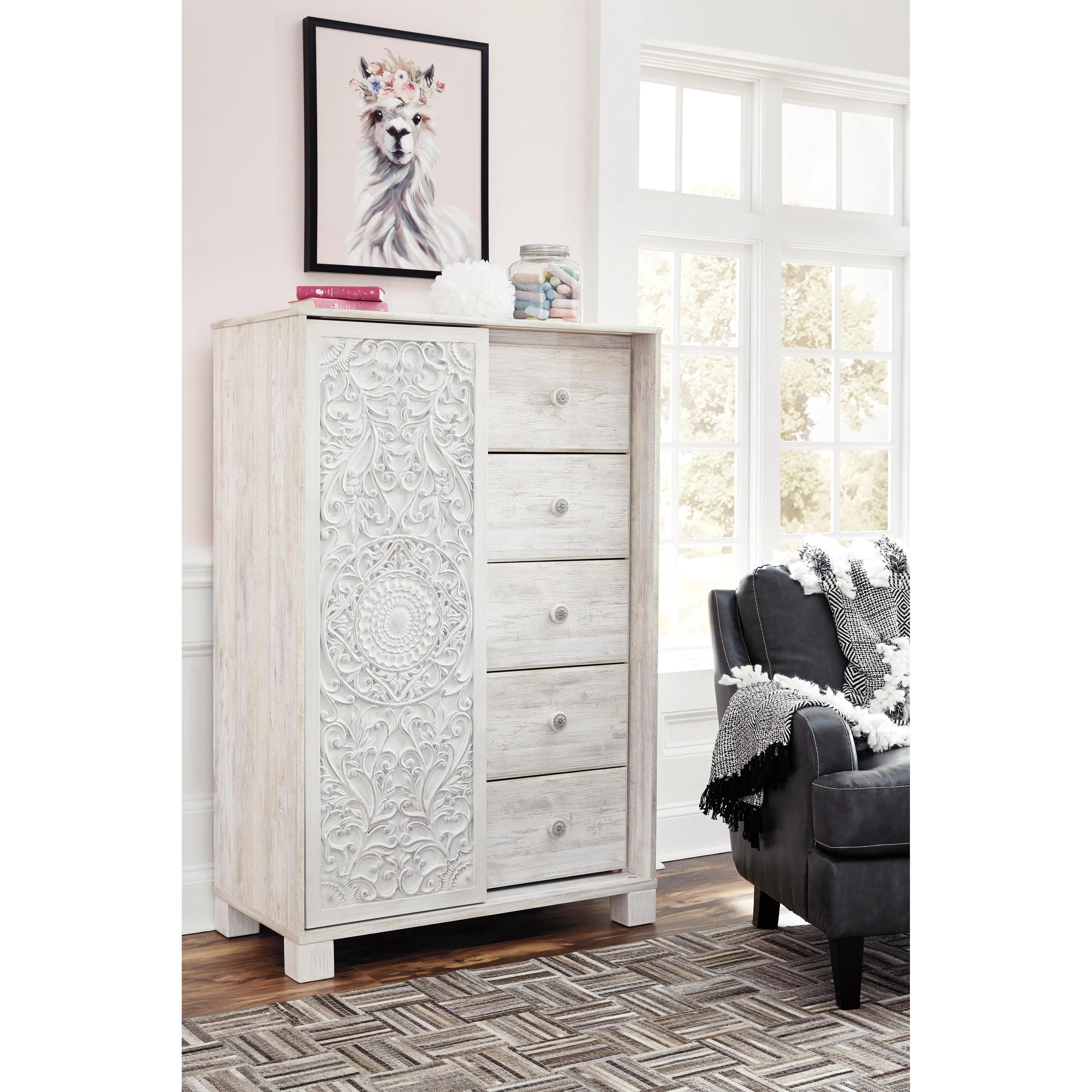 Signature Design by Ashley Paxberry B181B24 5 pc Twin Panel Bedroom Set - Image 3
