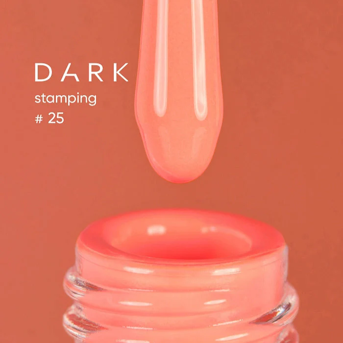 DARK Stamping Polish Neon Peach #25, 10ml - Image 3